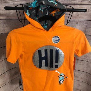 🌸NWT Hooded Sequin Shirt🌸